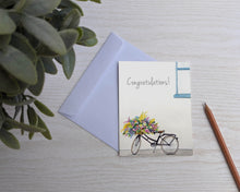 Load image into Gallery viewer, Congratulations Bicycle Greeting Card