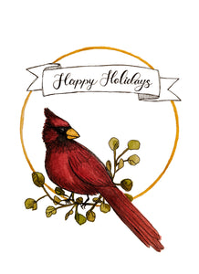 Cardinal Christmas Card