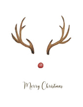 Load image into Gallery viewer, Minimalist Rudolf Christmas Card