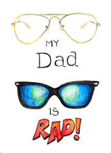 Load image into Gallery viewer, My Dad is Rad Greeting Card