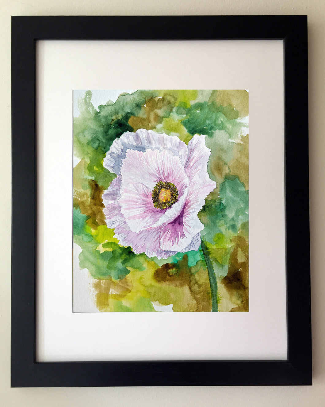 Poppy on Green Art Print