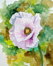 Load image into Gallery viewer, Poppy on Green Art Print