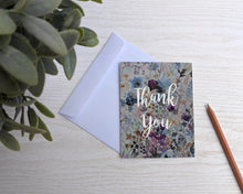 Load image into Gallery viewer, Floral Background Thank You Card